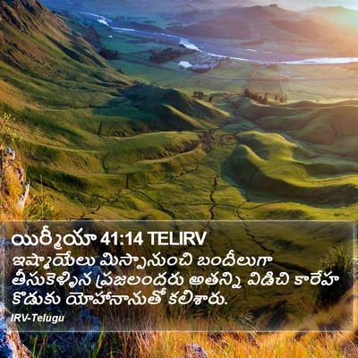 యిర్మీయా 41:14 TELIRV Bible Verse Image