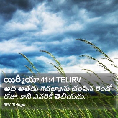యిర్మీయా 41:4 TELIRV Bible Verse Image