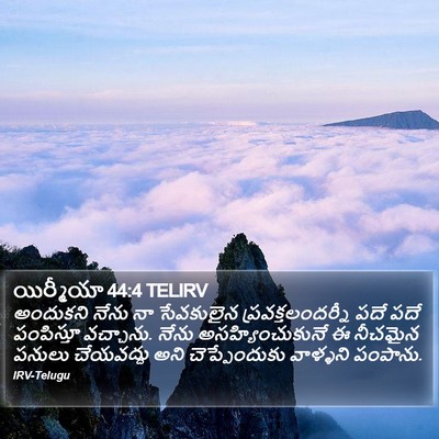 యిర్మీయా 44:4 TELIRV Bible Verse Image