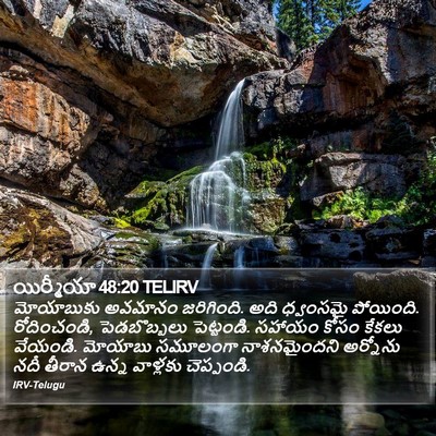 యిర్మీయా 48:20 TELIRV Bible Verse Image