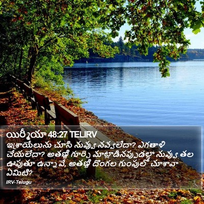యిర్మీయా 48:27 TELIRV Bible Verse Image