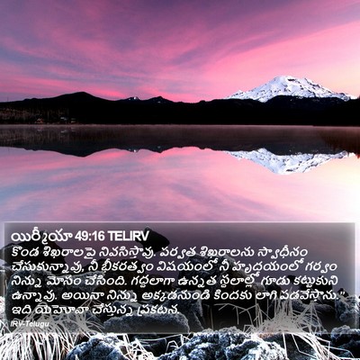 యిర్మీయా 49:16 TELIRV Bible Verse Image