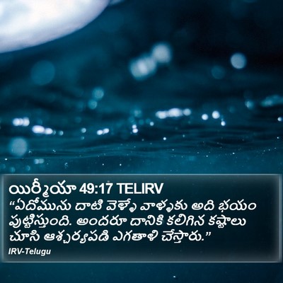 యిర్మీయా 49:17 TELIRV Bible Verse Image