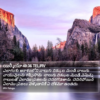 యిర్మీయా 49:36 TELIRV Bible Verse Image