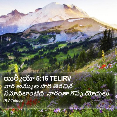 యిర్మీయా 5:16 TELIRV Bible Verse Image