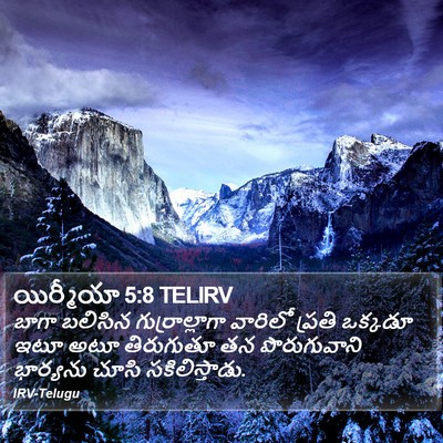 యిర్మీయా 5:8 TELIRV Bible Verse Image