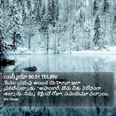 యిర్మీయా 50:31 TELIRV Bible Verse Image