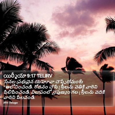 యిర్మీయా 9:17 TELIRV Bible Verse Image