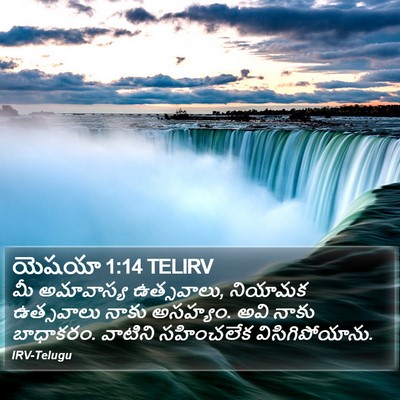 యెషయా 1:14 TELIRV Bible Verse Image