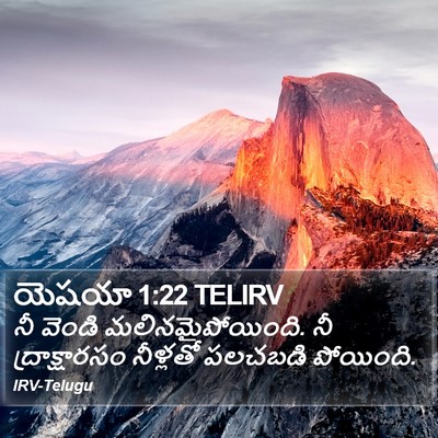 యెషయా 1:22 TELIRV Bible Verse Image