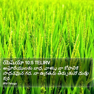 యెషయా 10:5 TELIRV Bible Verse Image