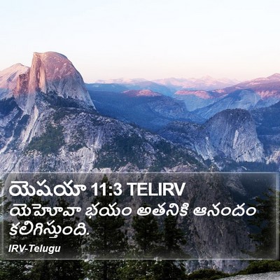 యెషయా 11:3 TELIRV Bible Verse Image