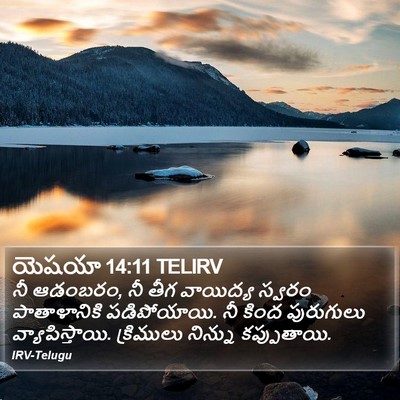 యెషయా 14:11 TELIRV Bible Verse Image
