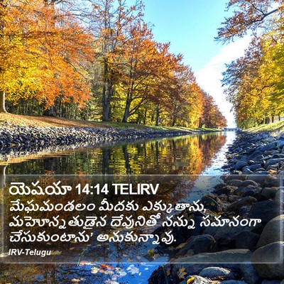 యెషయా 14:14 TELIRV Bible Verse Image