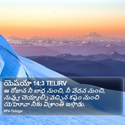 యెషయా 14:3 TELIRV Bible Verse Image