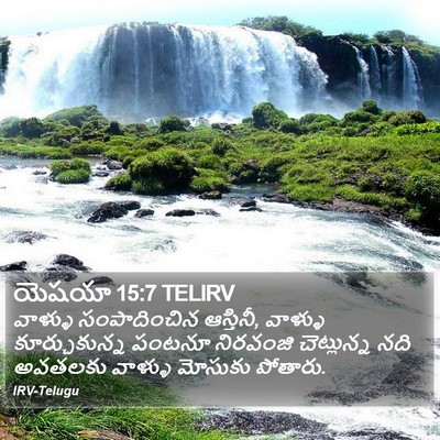 యెషయా 15:7 TELIRV Bible Verse Image