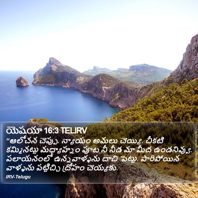 యెషయా 16:3 TELIRV Bible Verse Image
