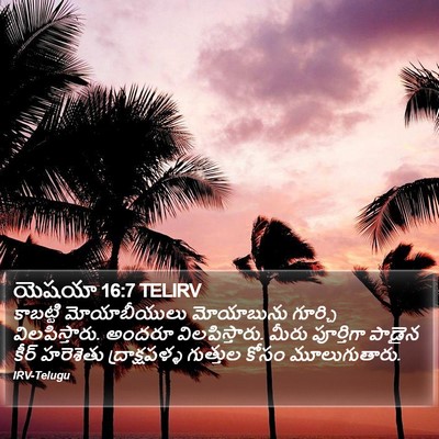 యెషయా 16:7 TELIRV Bible Verse Image