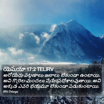 యెషయా 17:2 TELIRV Bible Verse Image