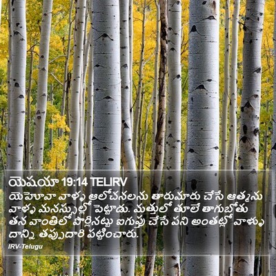 యెషయా 19:14 TELIRV Bible Verse Image