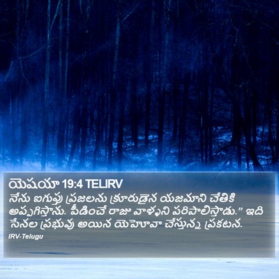 యెషయా 19:4 TELIRV Bible Verse Image