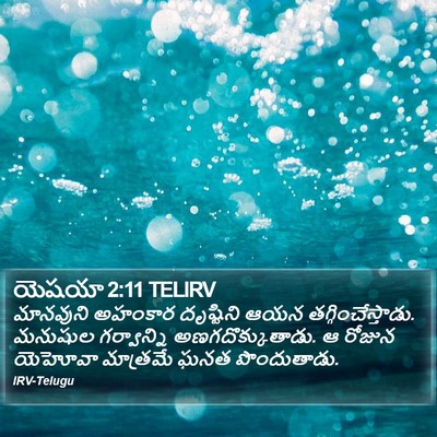 యెషయా 2:11 TELIRV Bible Verse Image