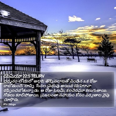 యెషయా 22:5 TELIRV Bible Verse Image