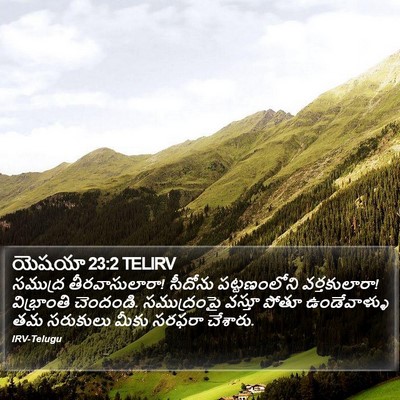 యెషయా 23:2 TELIRV Bible Verse Image