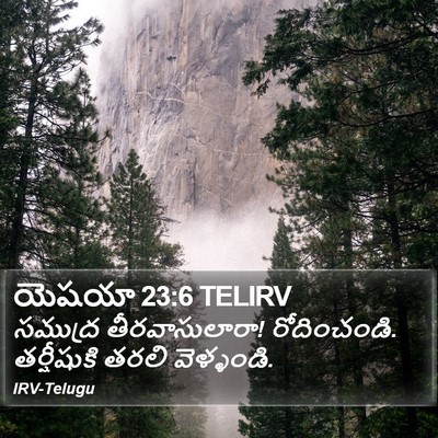 యెషయా 23:6 TELIRV Bible Verse Image