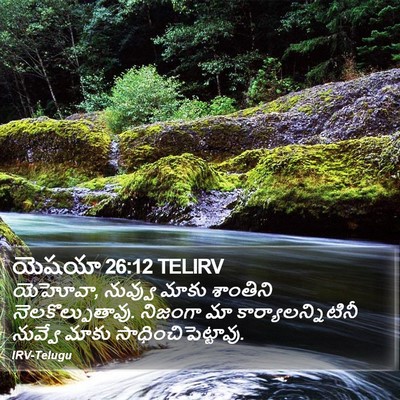 యెషయా 26:12 TELIRV Bible Verse Image