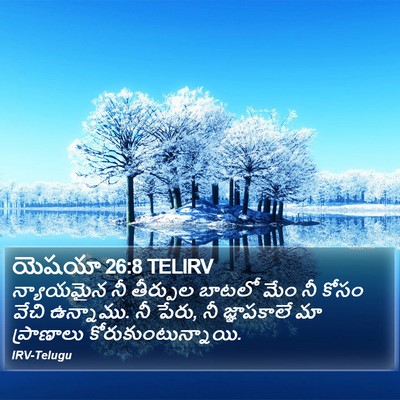 యెషయా 26:8 TELIRV Bible Verse Image