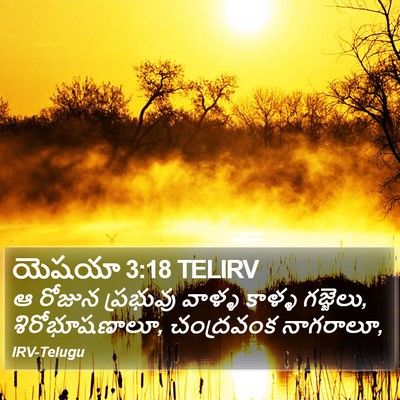 యెషయా 3:18 TELIRV Bible Verse Image
