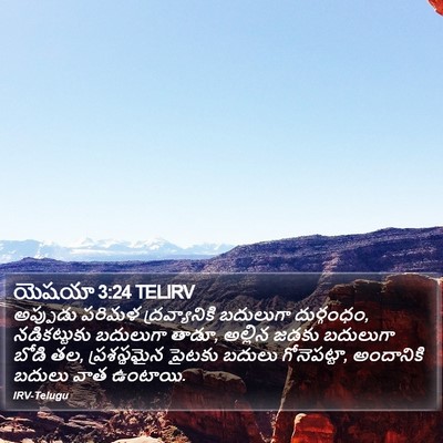 యెషయా 3:24 TELIRV Bible Verse Image