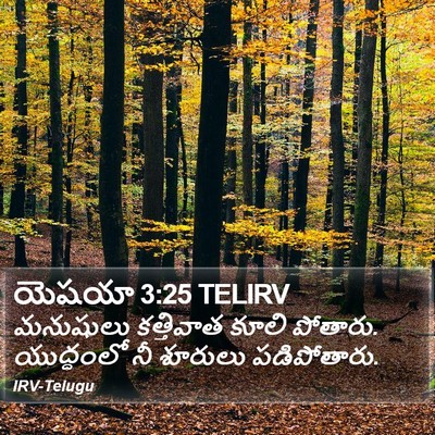 యెషయా 3:25 TELIRV Bible Verse Image