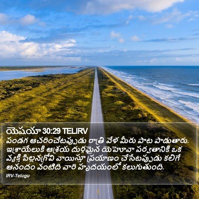 యెషయా 30:29 TELIRV Bible Verse Image