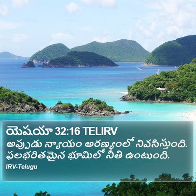 యెషయా 32:16 TELIRV Bible Verse Image