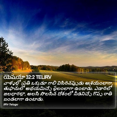 యెషయా 32:2 TELIRV Bible Verse Image