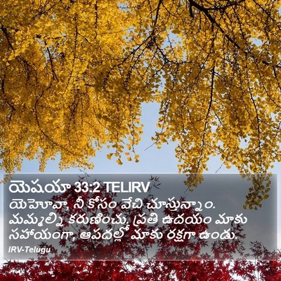 యెషయా 33:2 TELIRV Bible Verse Image