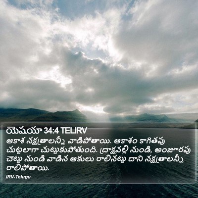 యెషయా 34:4 TELIRV Bible Verse Image
