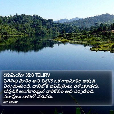 యెషయా 35:8 TELIRV Bible Verse Image