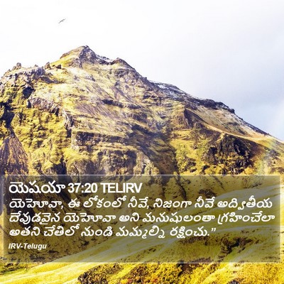 యెషయా 37:20 TELIRV Bible Verse Image
