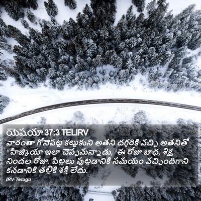 యెషయా 37:3 TELIRV Bible Verse Image
