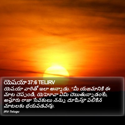 యెషయా 37:6 TELIRV Bible Verse Image