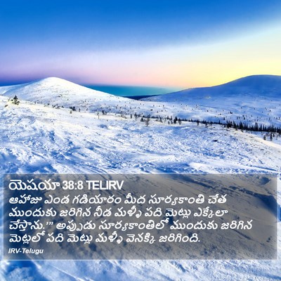 యెషయా 38:8 TELIRV Bible Verse Image