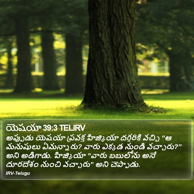 యెషయా 39:3 TELIRV Bible Verse Image