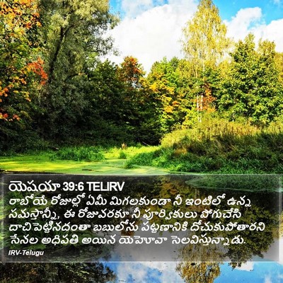 యెషయా 39:6 TELIRV Bible Verse Image