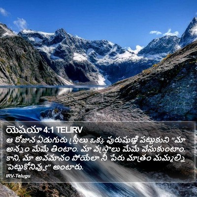 యెషయా 4:1 TELIRV Bible Verse Image