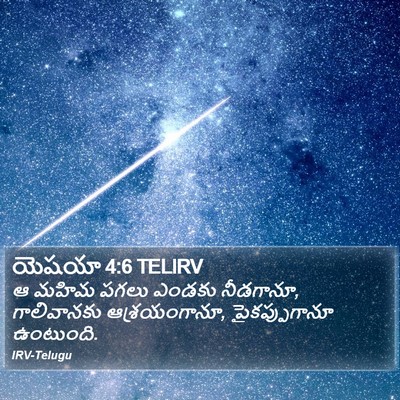 యెషయా 4:6 TELIRV Bible Verse Image