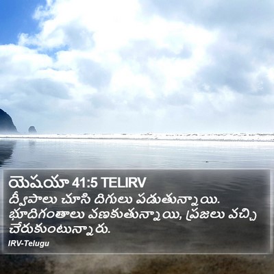 యెషయా 41:5 TELIRV Bible Verse Image