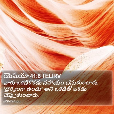 యెషయా 41:6 TELIRV Bible Verse Image